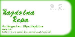 magdolna repa business card